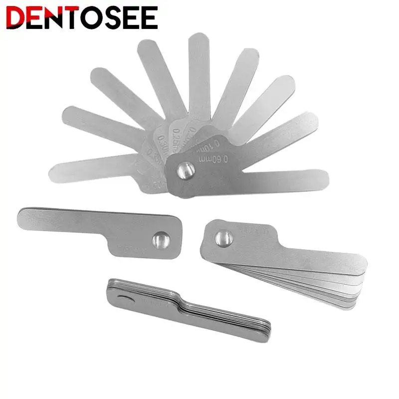 Dental Stainless Steel Interproximal Reduction Gauge Ruler Tooth Gap Measure Reciprocating Ipr System Orthodontic