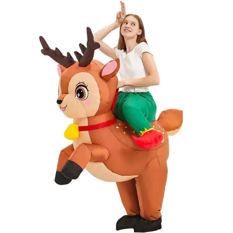 New Elk Rabbit Flamingo Inflatable Costumes Suit Purim Easter Halloween Christmas Party Mascot Fancy Role Play For Adult K NM35
