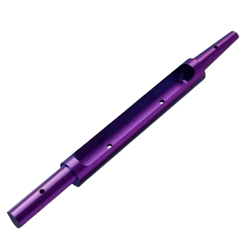 

High Precision Custom Machined Metal Parts Anodized Aluminum Alloy Hollow Shaft Components Cnc Machining Services