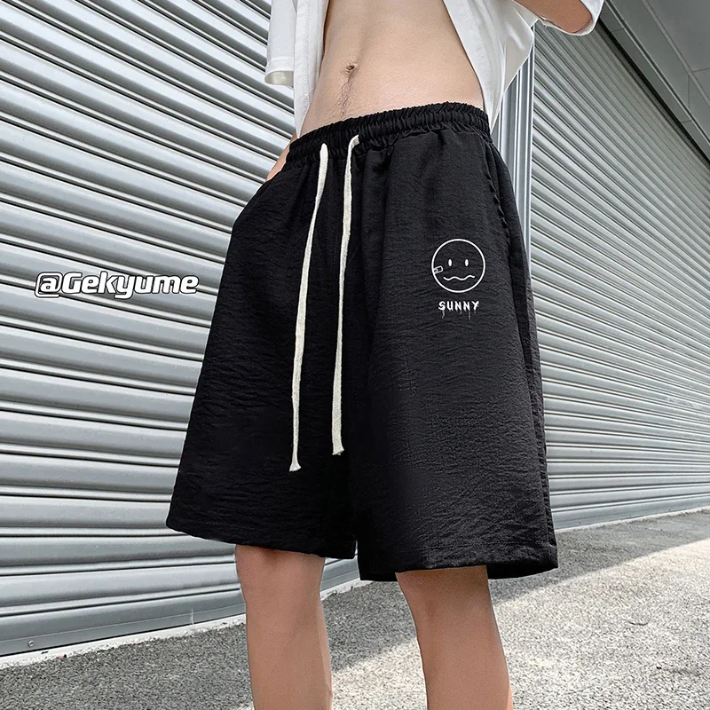 

Mens Casual Wear Shorts Loose Man Sweat Short Pans 5XL Men's Joggers Funny Print Knee Length Summer Short Sweatpants for Men