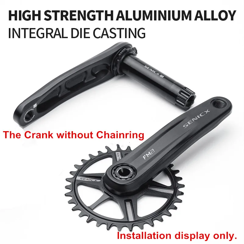 SENICX 28.99mm DUB Bicycle Crank 165mm/170mm/175mm Direct Mount Ultralight Crankset Arms Fit for MTB Downhill Bike Parts