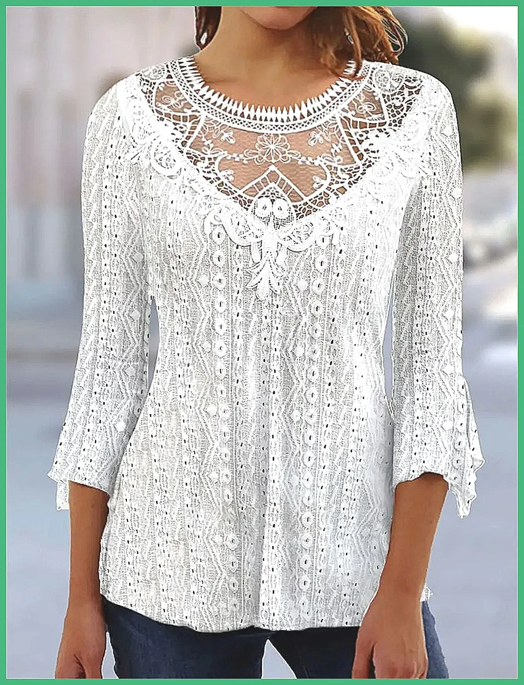 

Elegant Loose Fit Long Sleeve T-Shirt for Women, Casual Holiday Weekend Top