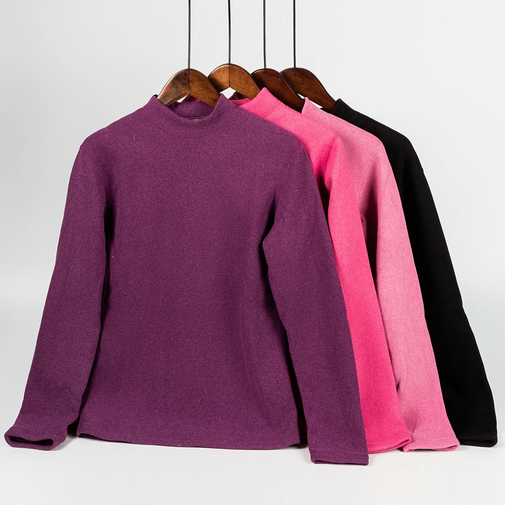 

1Set New Women's Thermal Underwear Soft Long Sleeve Base Layer Tops Winter Warm Comfortable Stretch Wear Korean popular clothes