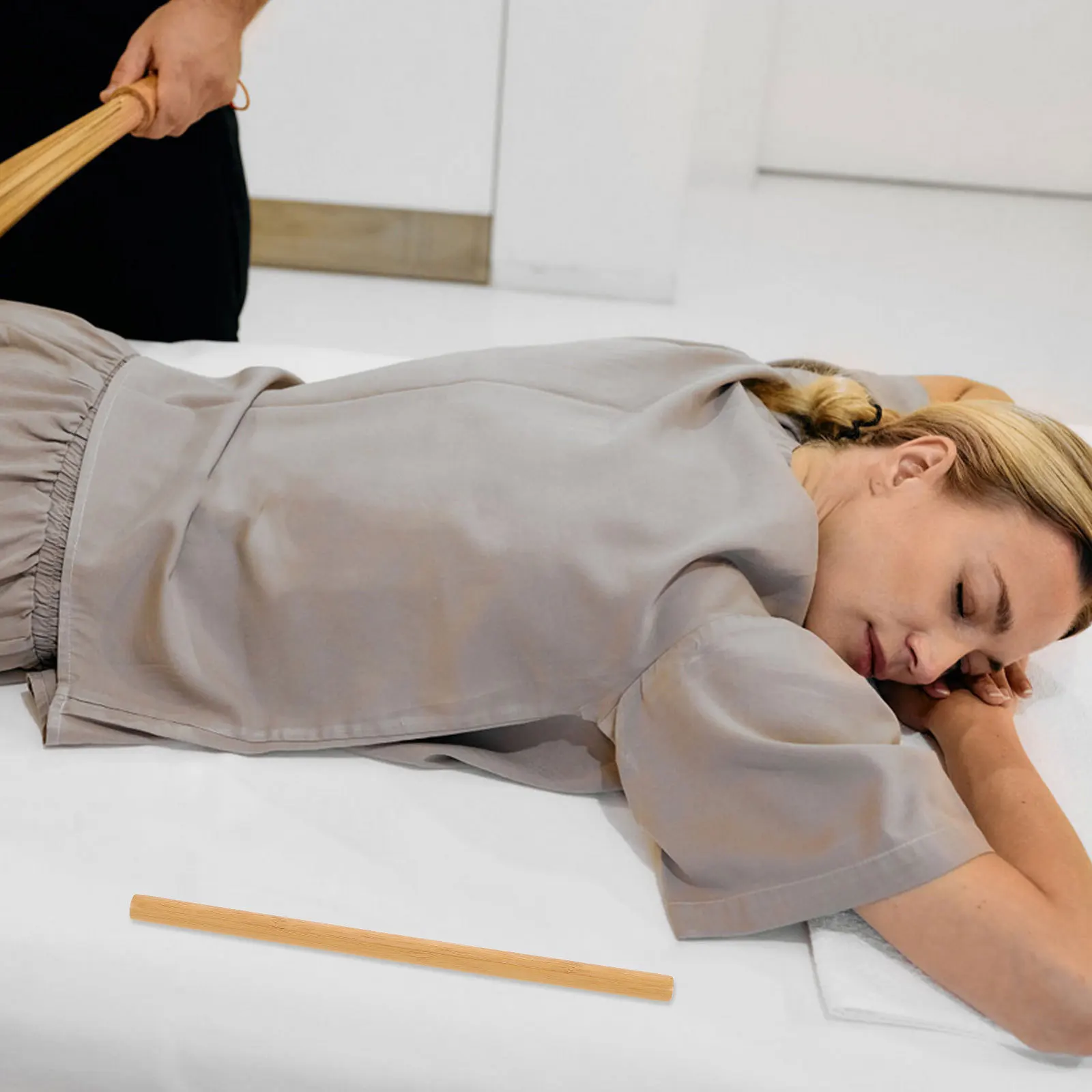 

Массажная палочка из натурального дерева, спины, шеи, плеч, релаксация мышц всего тела, портативная ручная форма красоты, Гуа Ша