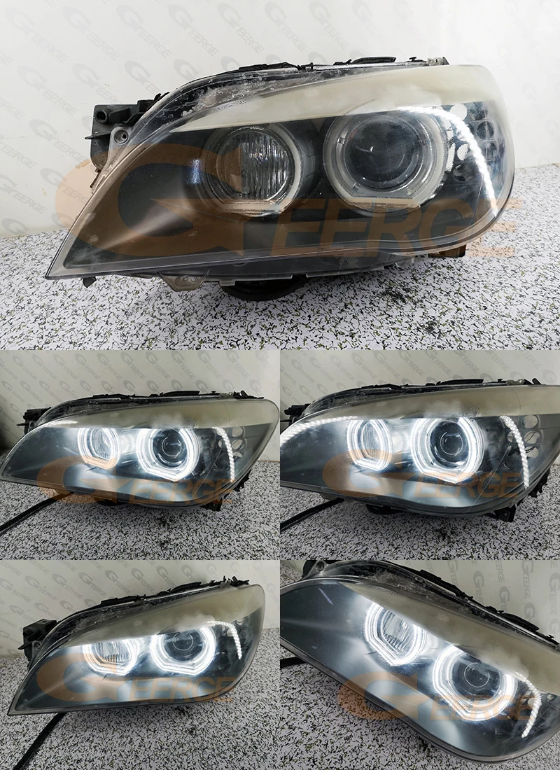 For BMW 7 Series F01 F02 F03 F04 730d 740d 740i 750i 760i Ultra Bright DTM Style Led Angel Eyes Kit Halo Rings Car Accessories