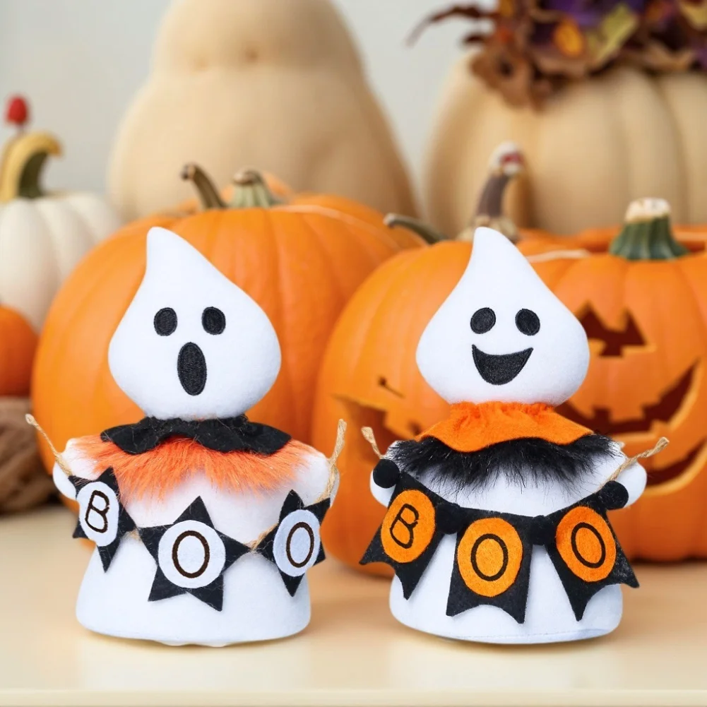 

Halloween Cute Ghosts Statue Small Scary Ghost= Figurines Decorations Halloween Table Centerpieces Festive Craft Ornaments 2025