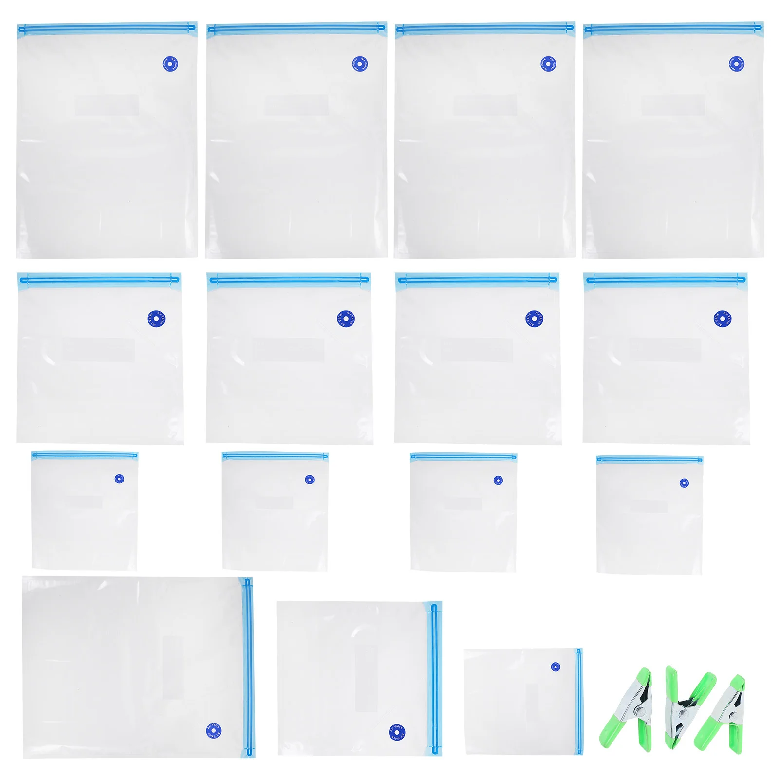 

1Set Vacuum Food Sealer Bags Reusable Safe Material for Food Storage Fresh Keeping with Sealing Strips Easy Portable Use