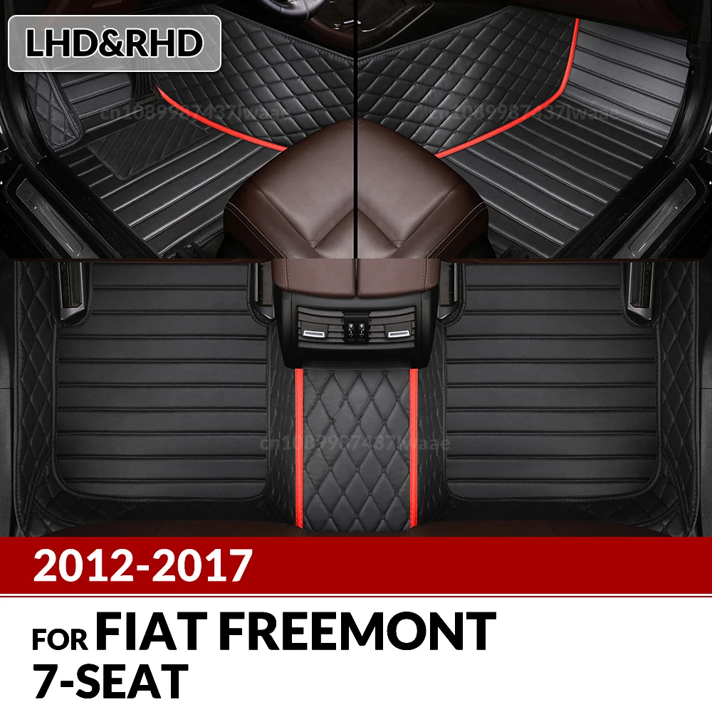 

Автомобильные коврики для Fiat Freemont 7 мест 2012 2013, 2014, 2015, 2016, 2017, пользовательские автомобильные подушечки для ног, ковровое покрытие, аксессуары для интерьера