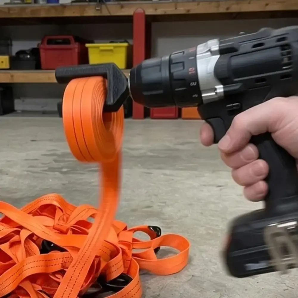 New Quick Winding Manual Ratchet Strap Winder Manual Operation Portable Ratchet Winch Straps Ratchet Strap Organizer Drill Mount