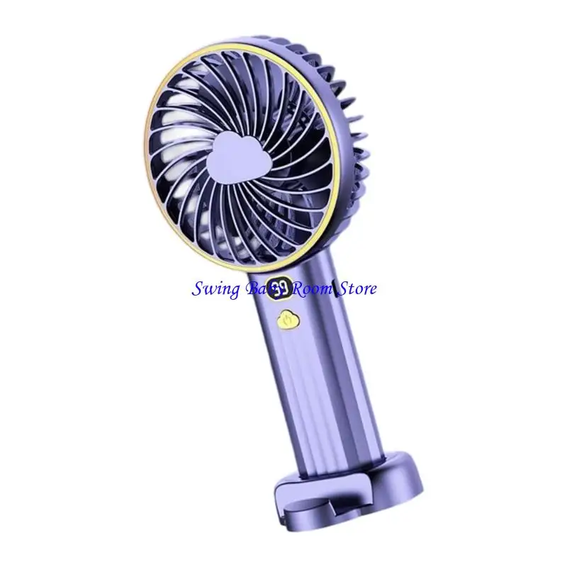 

K1AD Multiefuntive Digital Display Fan Fan Эффективный вентилятор охлаждения 6000 мАч мощный вентилятор