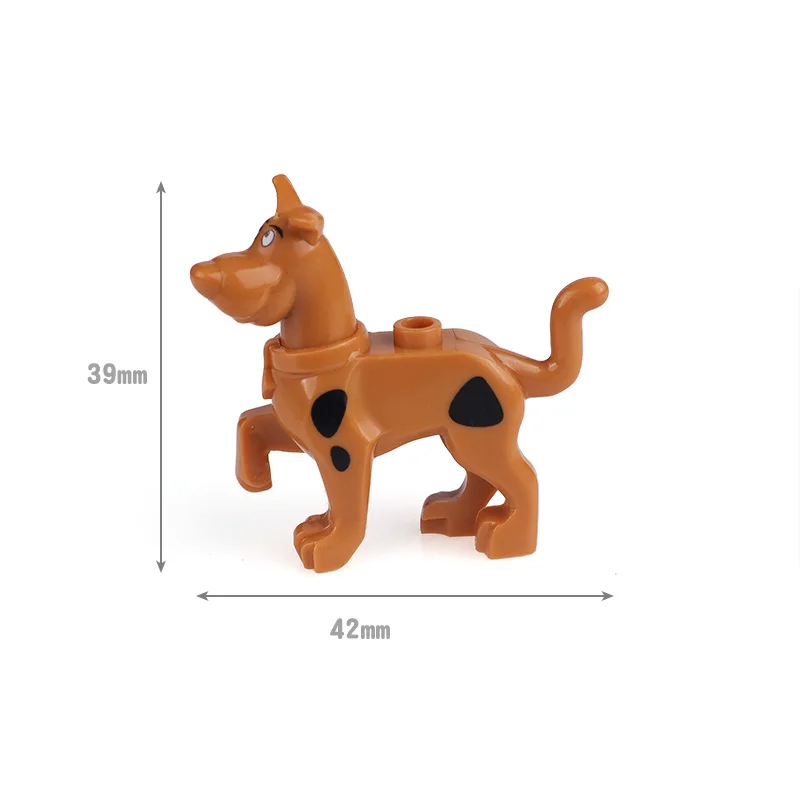 Compatible With LEGO MOC Small Particle Building Blocks, Spotted Puppies, Bulldogs, Golden Haired Dogs, Animal Assembly Toys