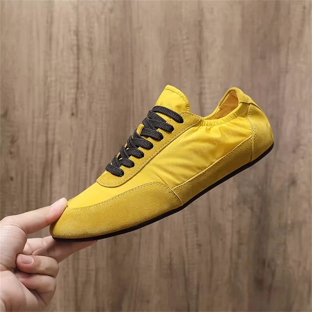 Summer Flat Bottomed German Training Shoes Men Thin Sole White Shoes Couple Soft Sole Lightweight Lace Up Casual Comfort Shoes