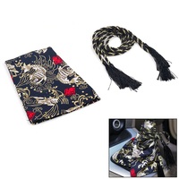 N30R_N1 Canvas Katana Gear Decoration Parts Universal Shift Lever Knob Black