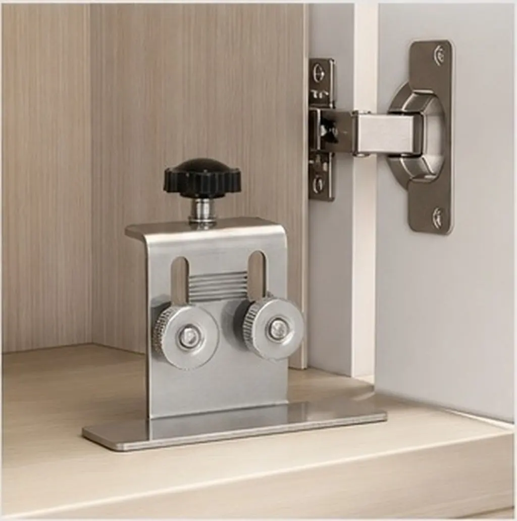 3Pcs Heavy Duty Cabinet Door Positioning Clamp Adjustable Precision Alignment Tool for Cabinet Making Door Fitting Mounting Kit