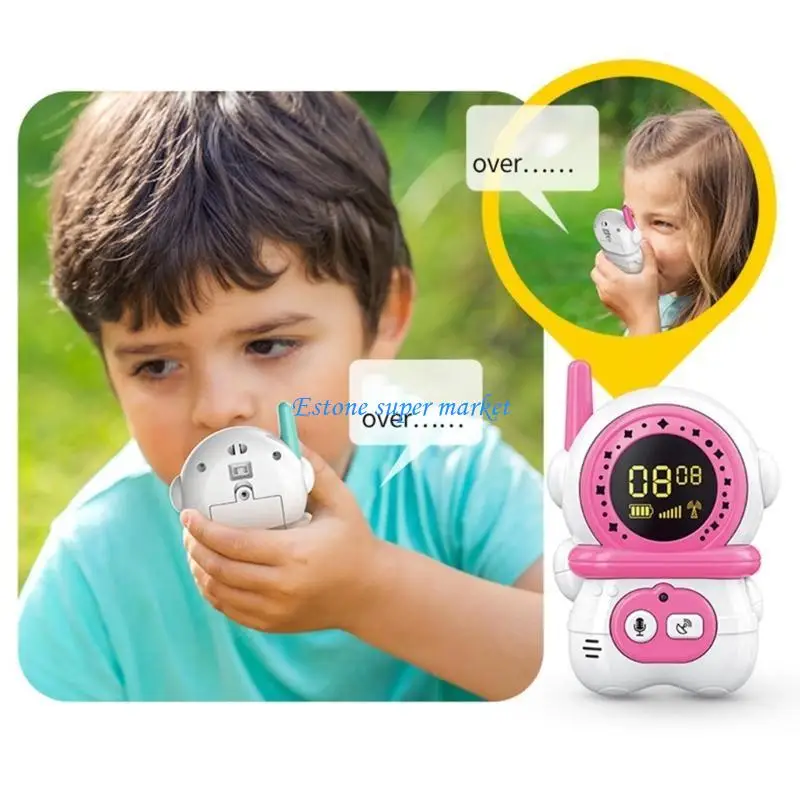 Bộ đàm 090B dành cho trẻ Đồ chơi đa chức năng để vui chơi ngoài trời và khám phá Thiết bị liên lạc cầm tay mini