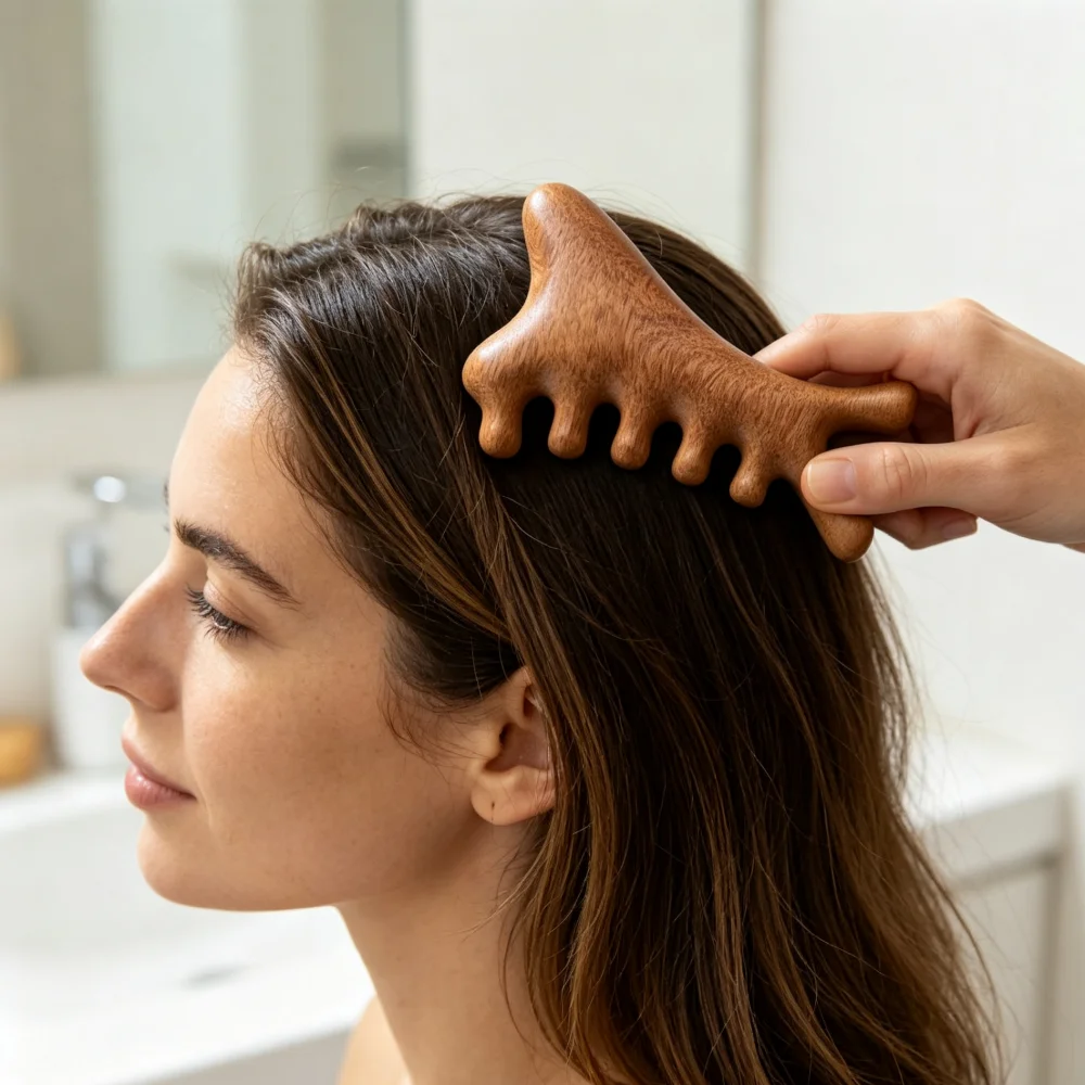 Manual Massage Comb Portable Massager for Scalp Neck Face Head and Body