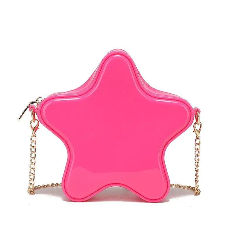 

Small PVC Waterproof Candy Colors Jelly Handbag Fashion Shell Shoulder Bag Crossbody Bag Summer Beach Bag