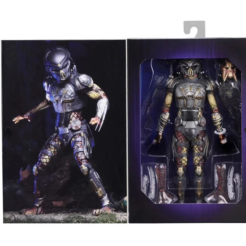 NECA Predator figura fugitiva extraterrestres vs depredadores visión térmica figura de acción predador fugitivo juguetes de mode - view 4