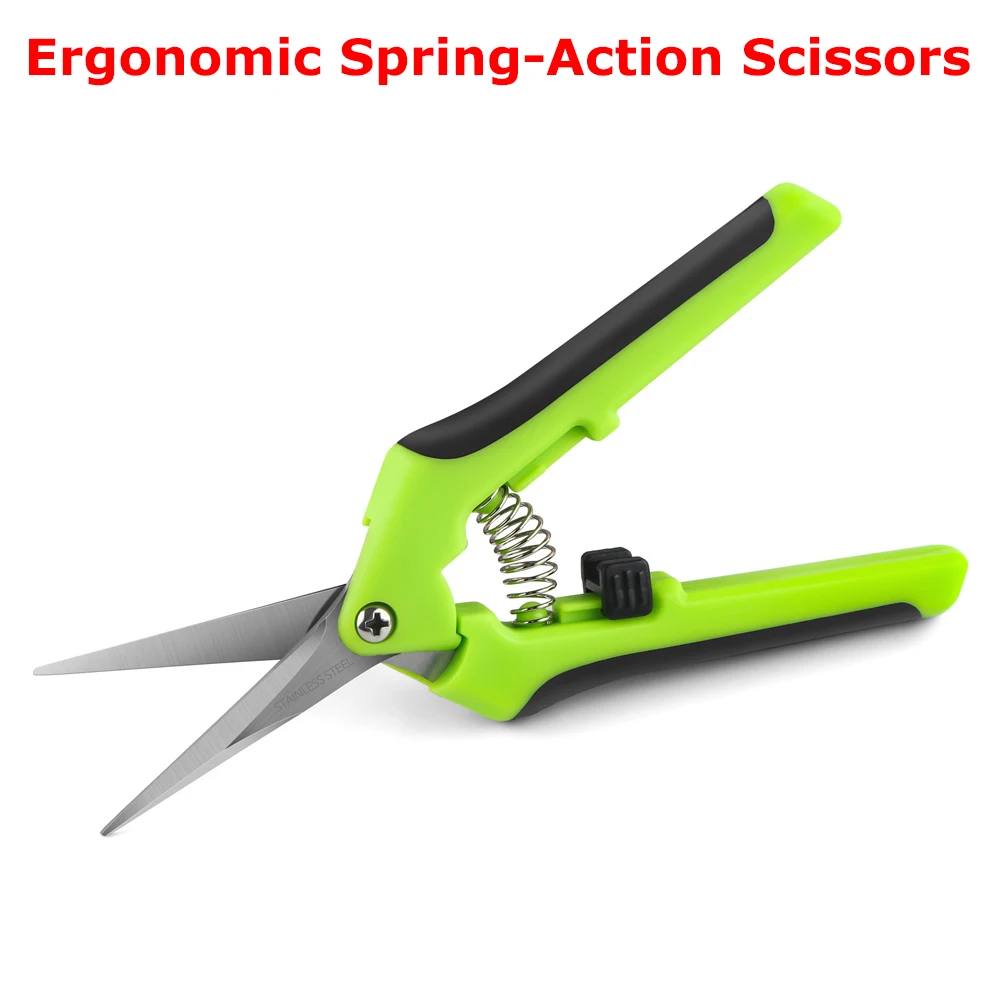 

Ergonomic Spring-Action Scissors Spring-Loaded Craft Shears Stainless Steel Blades Perfect for Cutting Intricate Detail Crafting