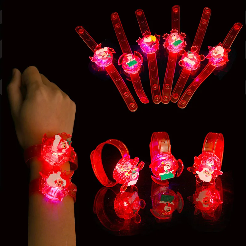 20 Pcs  Light Up Bracelets Party Favors LED Glow in The Dark Flashing Bangle s New Years Gift  Halloween