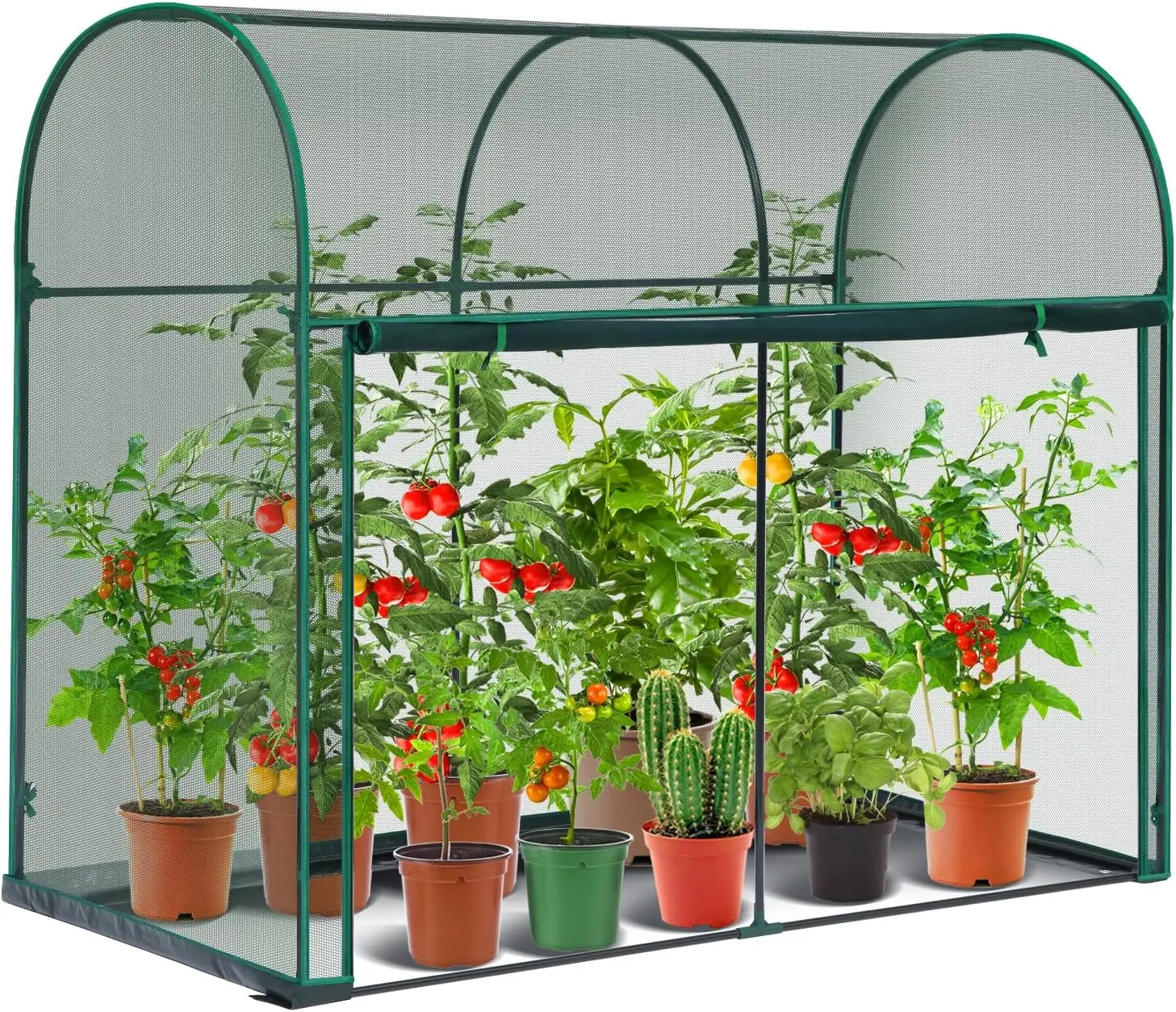 Crop Cages for Garden Plant: 6x3x5 Ft Tent Cage, Plant Netting Cover with Zipper, Garden Bed Cover, Plant Cover from Animal