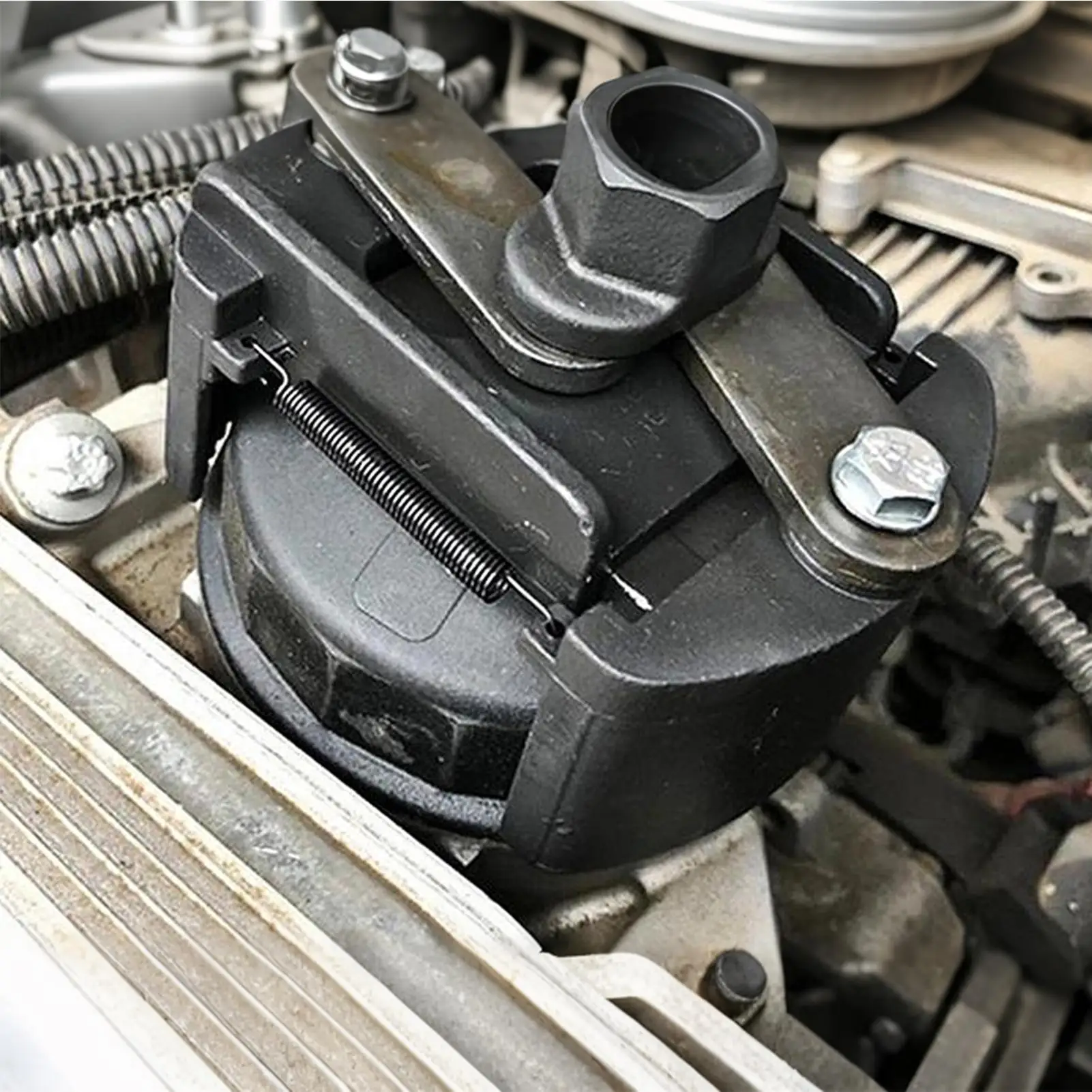 Adjustable Two-jaw Oil Filter Wrench-convenient For Oil Changes Filter Removal/installation; For Automotive Maintenance Repair