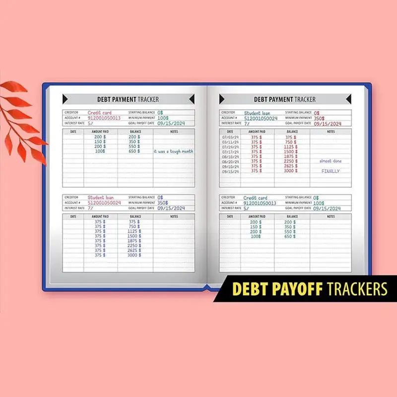 Imagem -05 - Bill Checklist Pagamento para Família Mensal Financial Budgeting Management Book Expense Tracker 4-year Guide Pagamento de Poupança