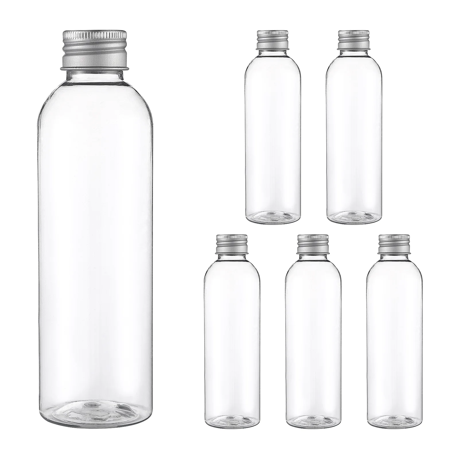 

6 Pcs Plastic Bottles Shampoo Container Juicing Reusable Travel Size Refillable