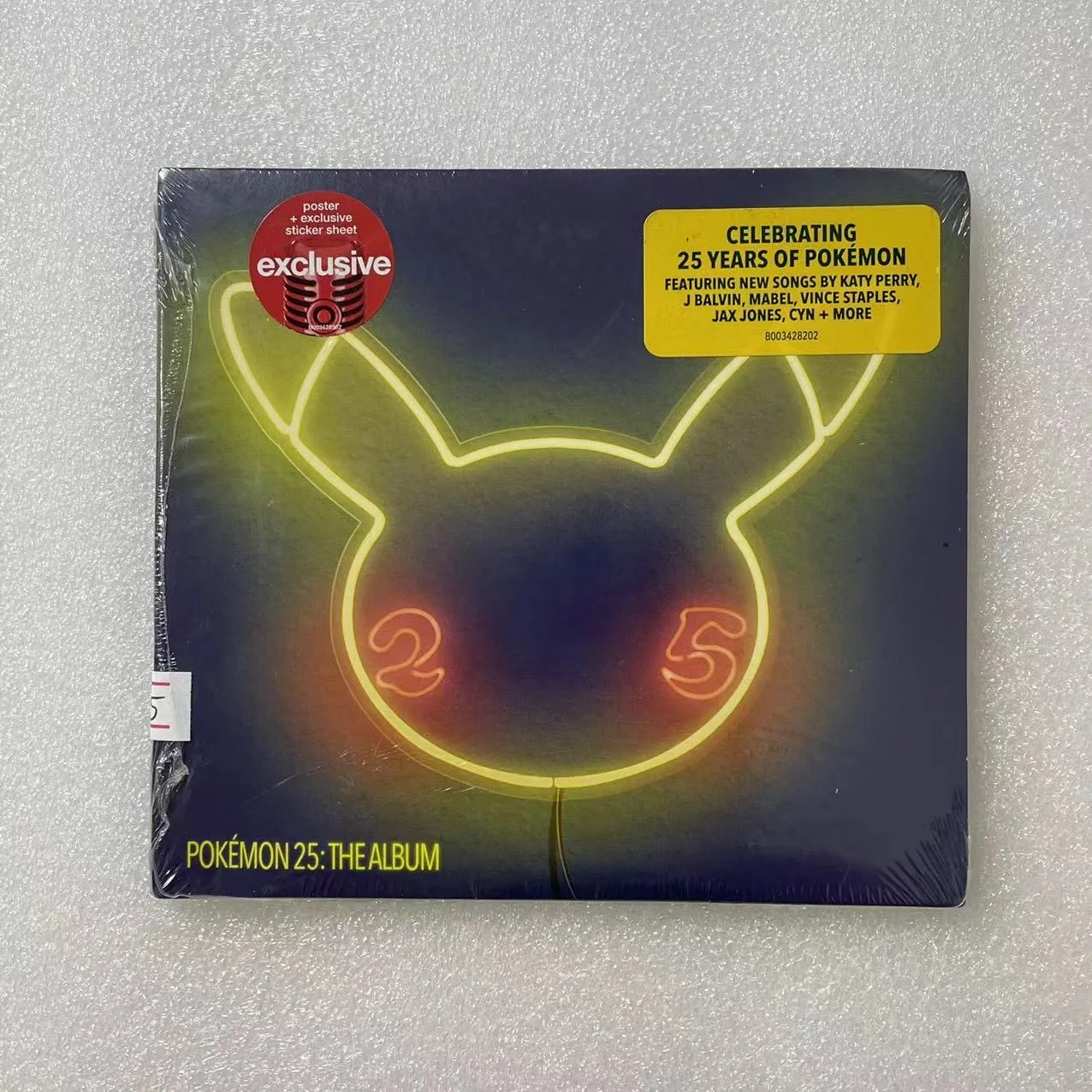 Caja de música Anime Pocket Monster, Pikachu, Pokemon 25, Álbum de Música, disco compacto, Walkman, nuevas