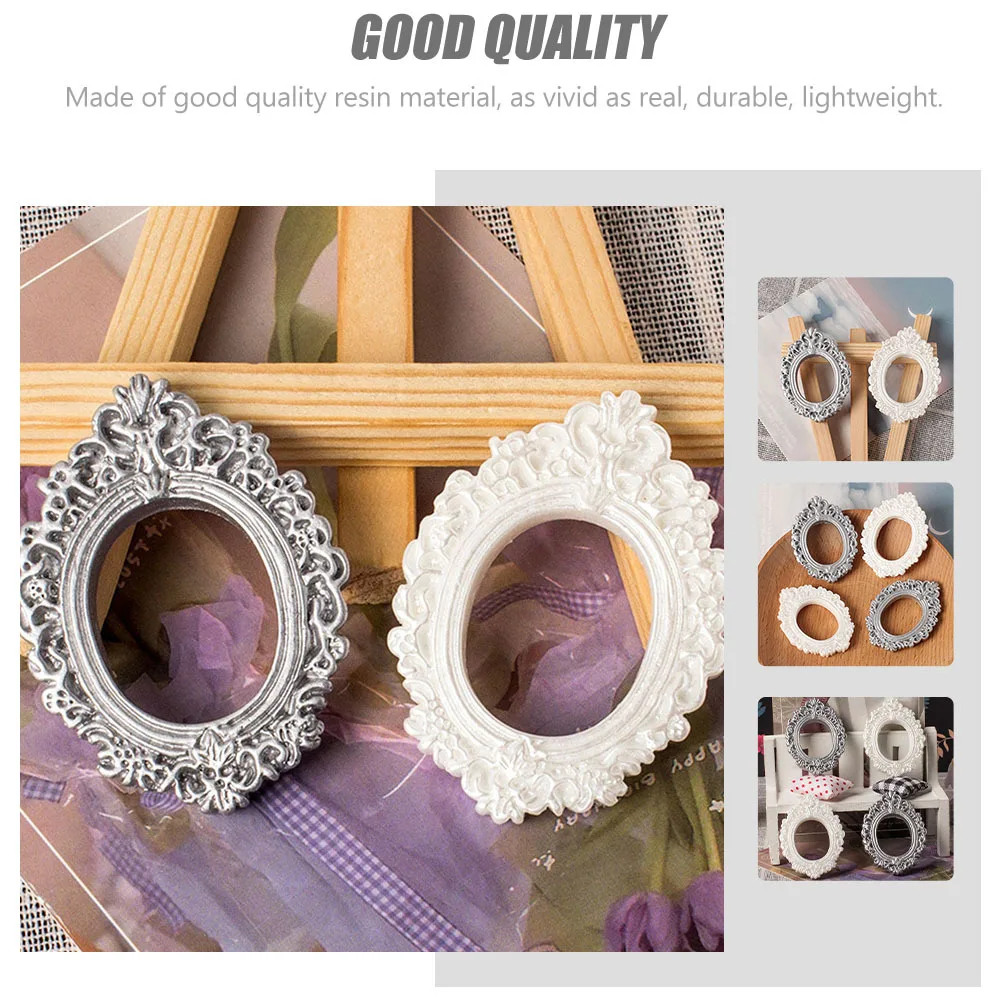 ชุดกรอบเรซิ่น 12 ชิ้น สำหรับตกแต่งเคสมือถือ DIY อุปกรณ์งานฝีมือ กรอบจำลองสำหรับกล่องเครื่องเขียน ของตกแต่งงานปาร์ตี้ที่บ้าน