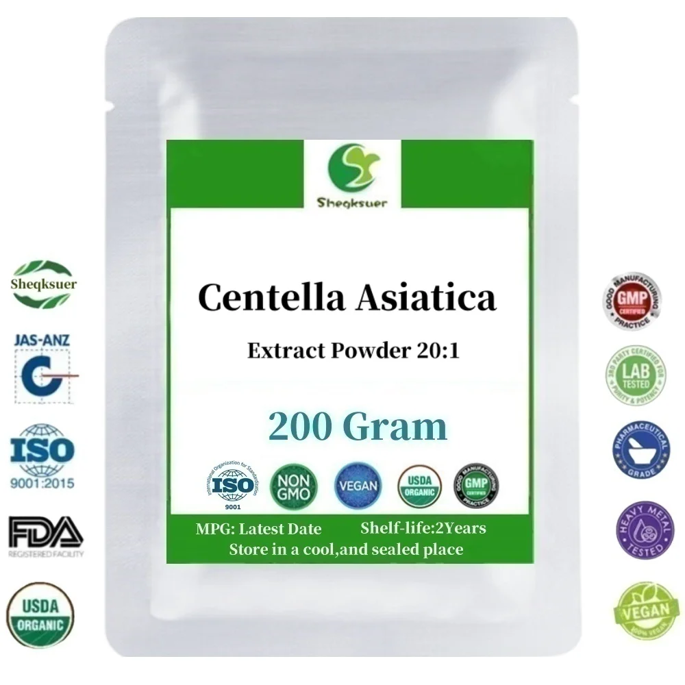 50-1000g Gotu Kola/Centella Asiatica Extract 20:1 Powder,Skin Reconstruction,Anti-aging,Whitening,Repair Scar