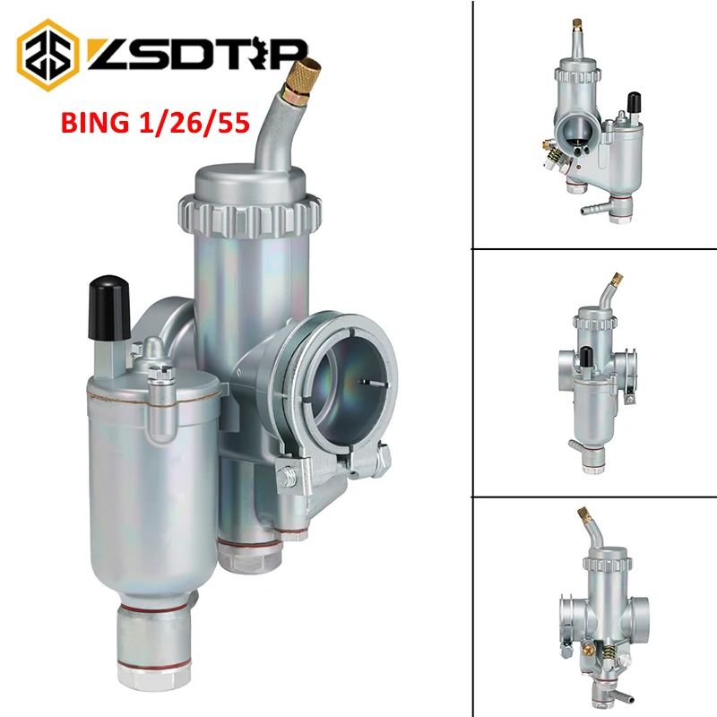 

ZSDTRP Classic Vergaser Carburetor BING 1/26/55 Carburetor 13110039008 for BMW R26 R27