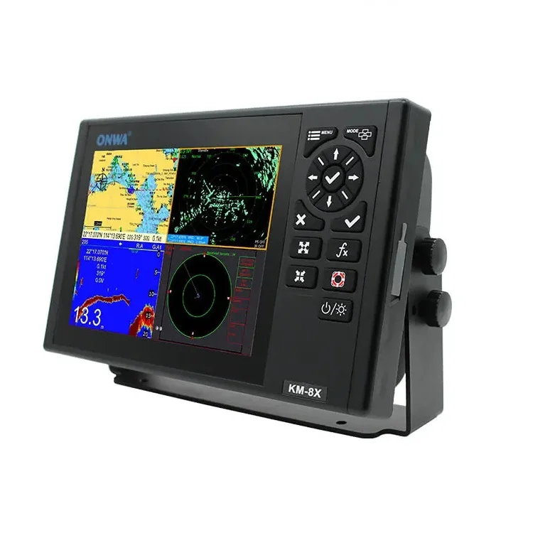 Km-8x Km-12x Marine GPS Chart Plotter AIS TRANSPONDER Fish Finder Radar Echo Sounder Multi Function Display