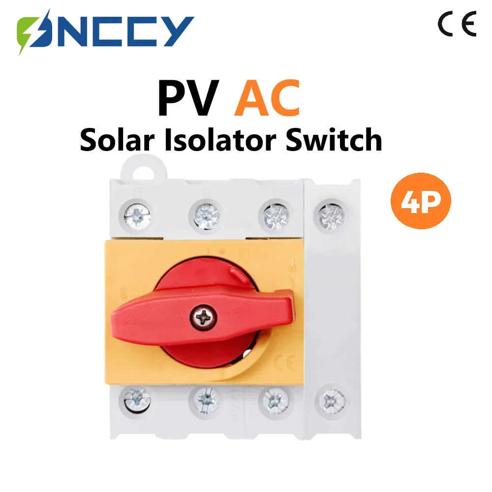 

ONCCY 4P 3P AC Isolator Switch, AC Rotary Isolator, 63A 80A rotary switch ,3P+1 disconnector , din rail rotation switch