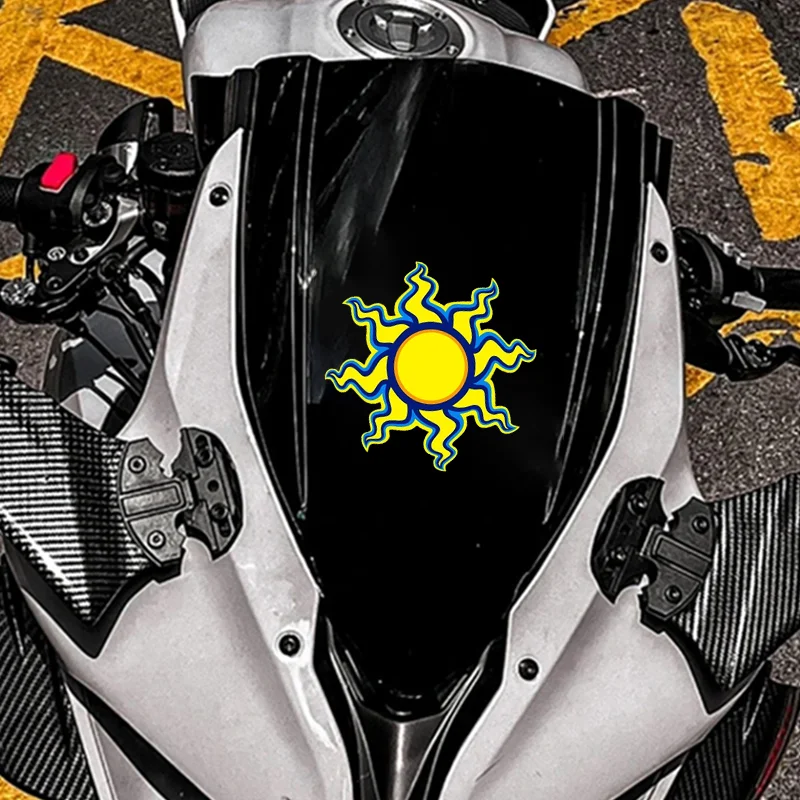 Moon and Star Motorcycle Stickers Motorbike Fuel Tank Front Windshield Motorcycle Helmet Waterproof Vinyl Cool Decals Decoration