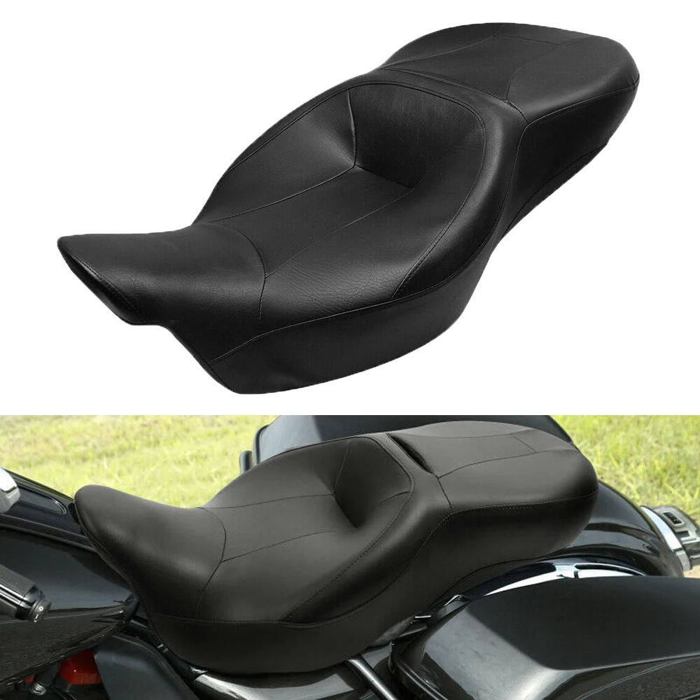 Motorcycle Rider Passenger Seat Two Up Seat For Harley Touring CVO Electra Street Glide Road King Ultra Limited Low FLHTKL 14-20