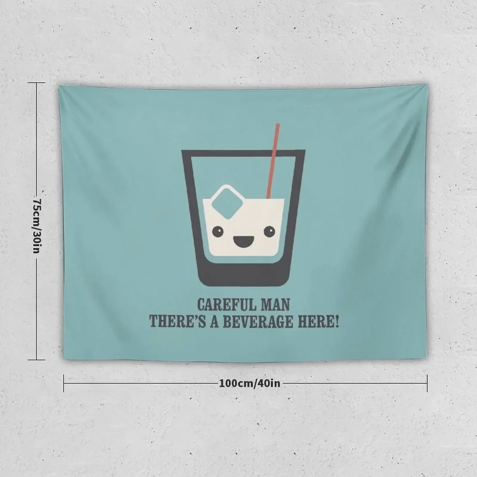 The Big Lebowski - White Russian - Careful Man, There's a Beverage Here! Tapestry Nordic Home Decor Hanging Wall Tapestry