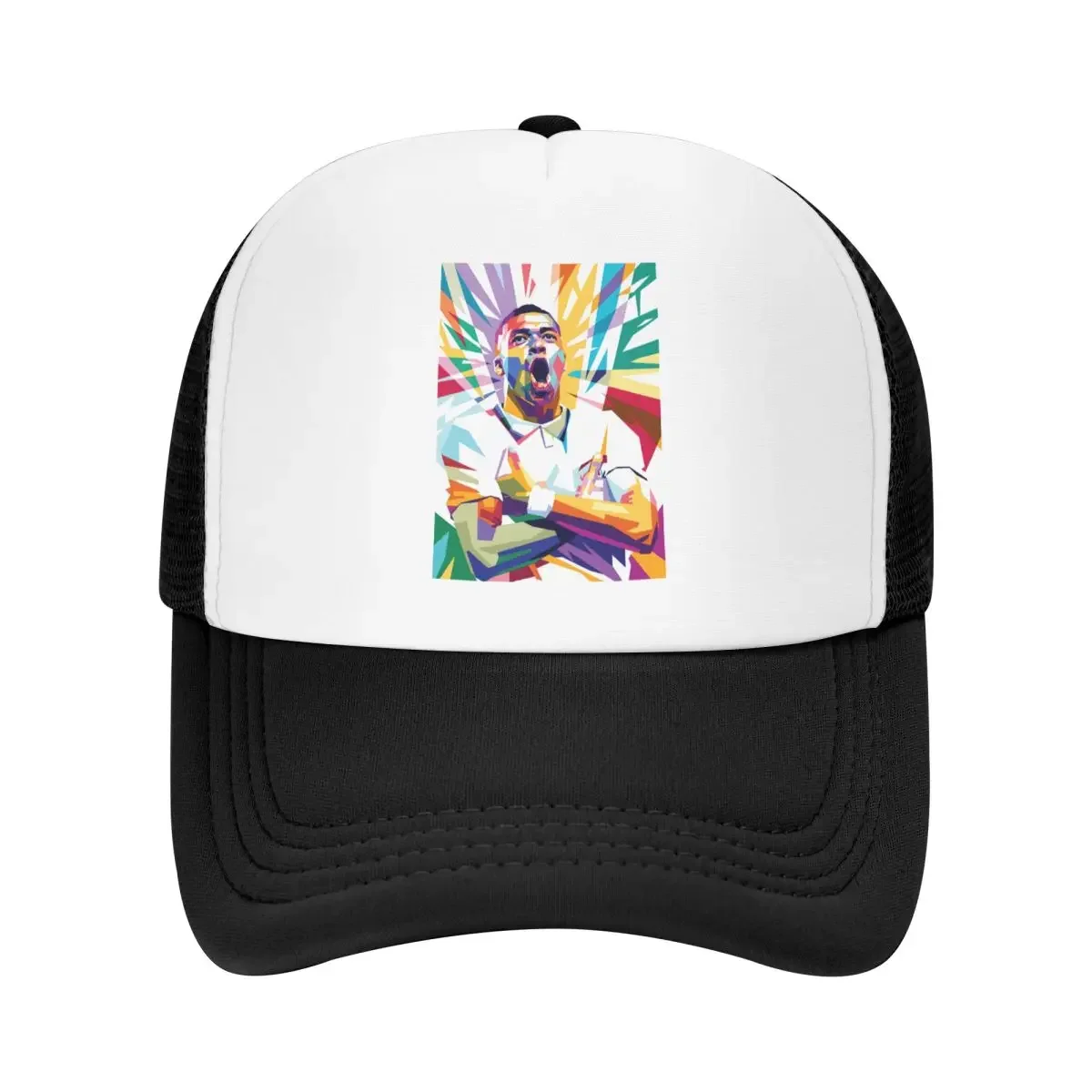 New Custom Soccer Gift Mbappes Pop Art Baseball Cap Sun Protection Women Men's Adjustable Trucker Hat Autumn Dad Hat
