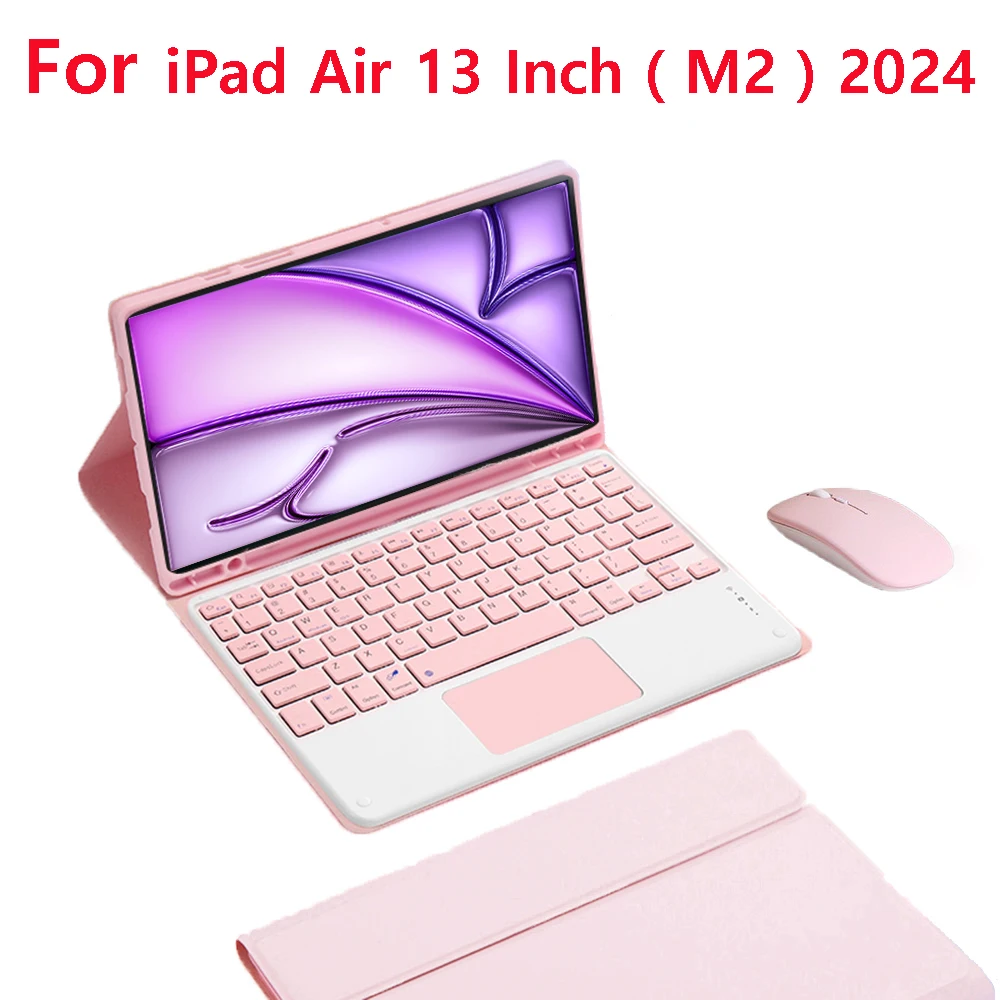 

Case for iPad Air 13 Inch, Bluetooth Keyboard Case for iPad Air 13 Inch M2 2024 A2898 A2899 A2900