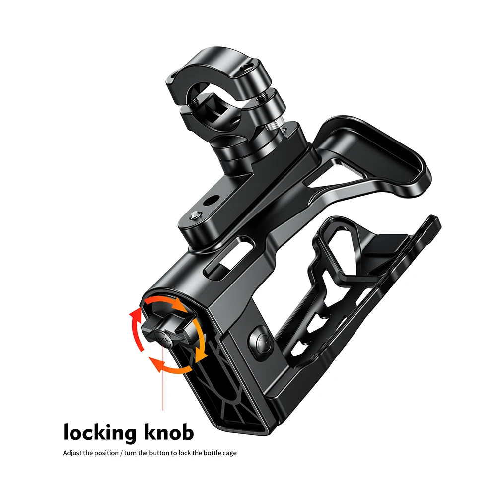 Uniwersalny Regulowany Stojak na Bidon z Podświetleniem MTB Rower Szosowy Uchwyt na Bidon Koszyk na Bidon Rowerowy Akcesoria Motocyklowe