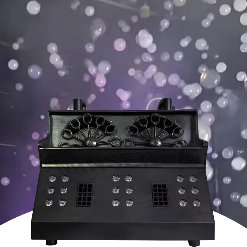 2000W LED RGB Smoke Bubble Machine With Remote Control for DJ Halloween Party Wedding Fog Bubble Machine
