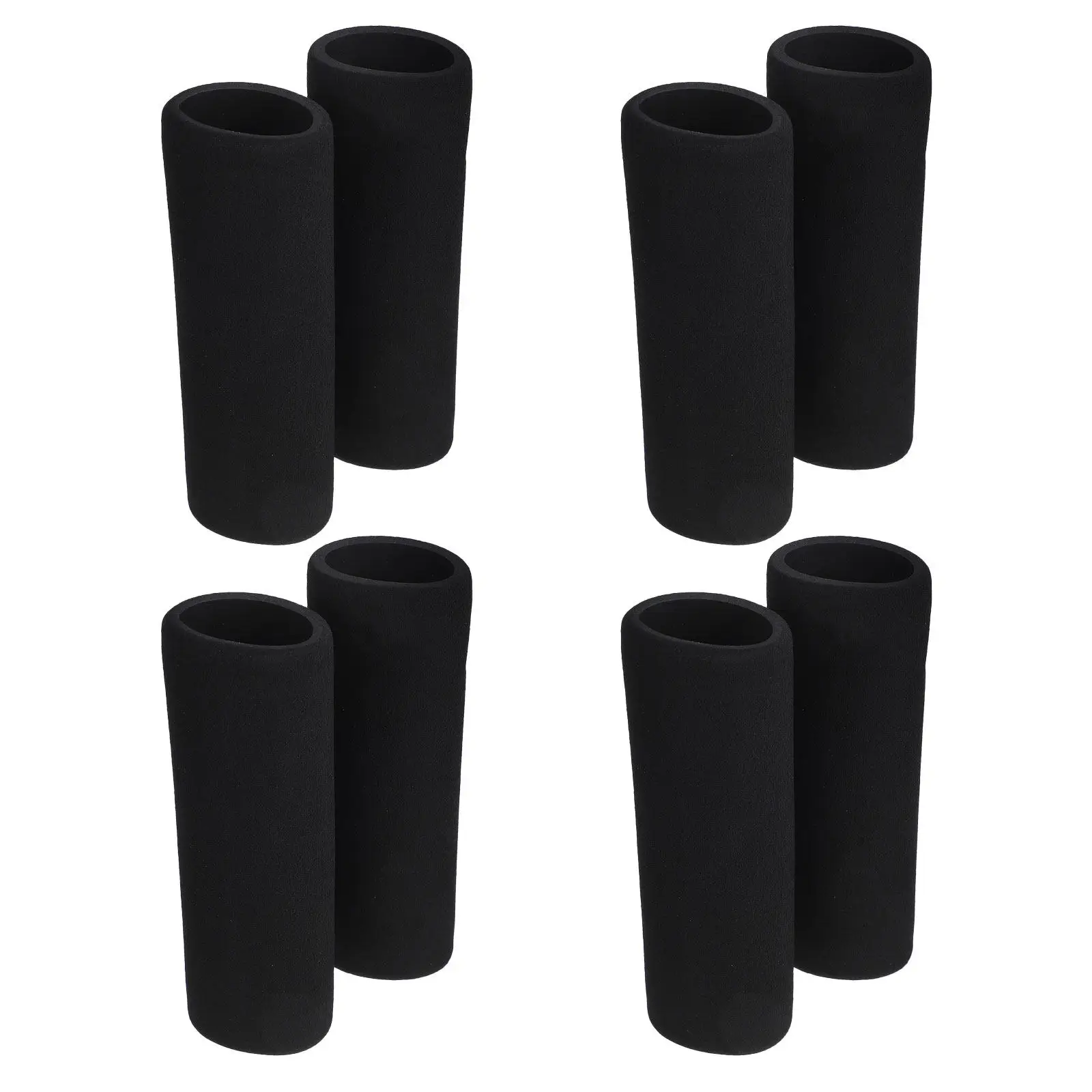 

8Pcs Walking Cane Handle Grip Covers Black 12Cm Sponge Cushioned Replacement Padded Hand Grips for Seniors Walker Wheelchair
