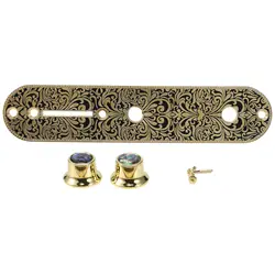 Guitar Bridge Switch Vintage Control Plate with Volume Knob for Tele Telecaster TL Electric Guitar Instrument Gold