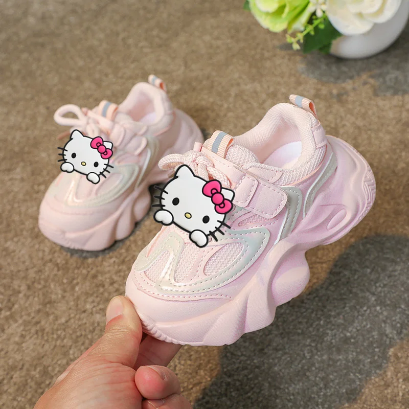 

Sanrio hello kitty sports shoes for boys and girls new casual shoes running shoes 2 children baby shoes soft soled spring and au