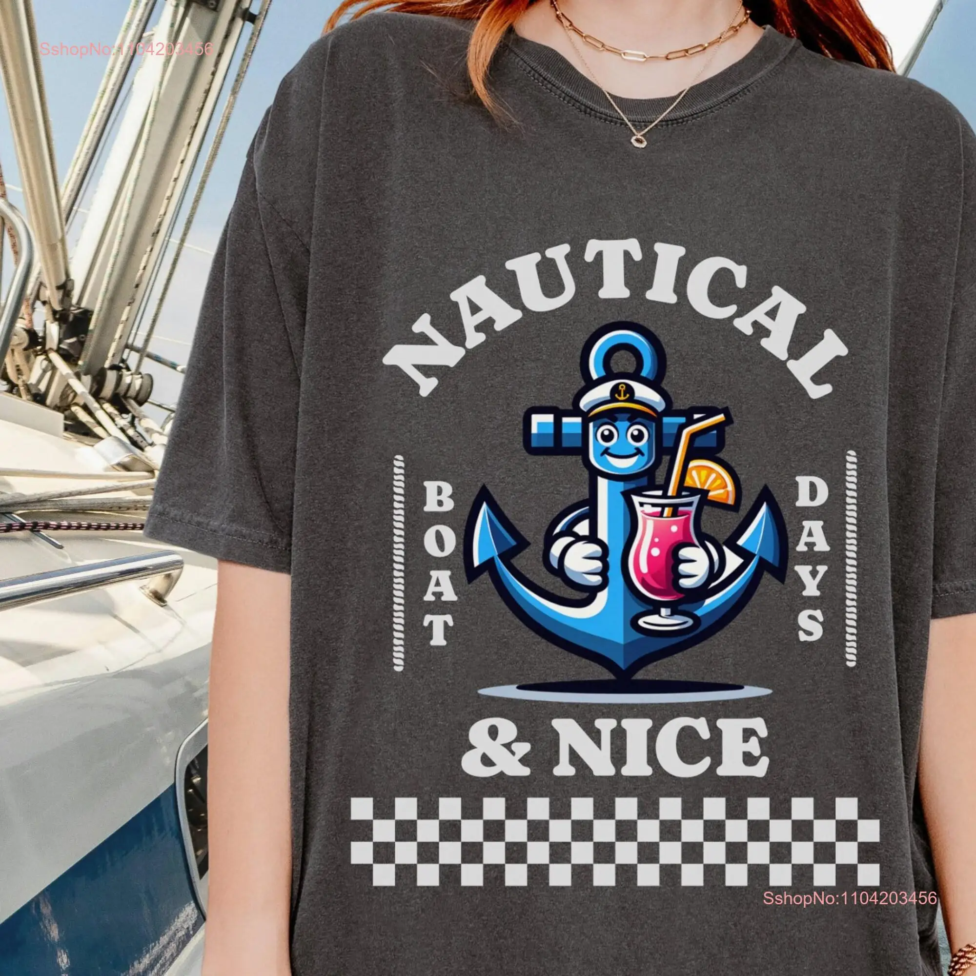 Boating T Shirt for Women Comfort Colors Sailing Nautical s Boat Days Boater SailboaT long or short sleeves