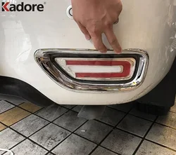 For Nissan Armada Patrol Royale Nismo Y62 2016 2017 2018 Chrome Car Rear Bumper Fog Light Lamp Foglight Cover Trim Accessories