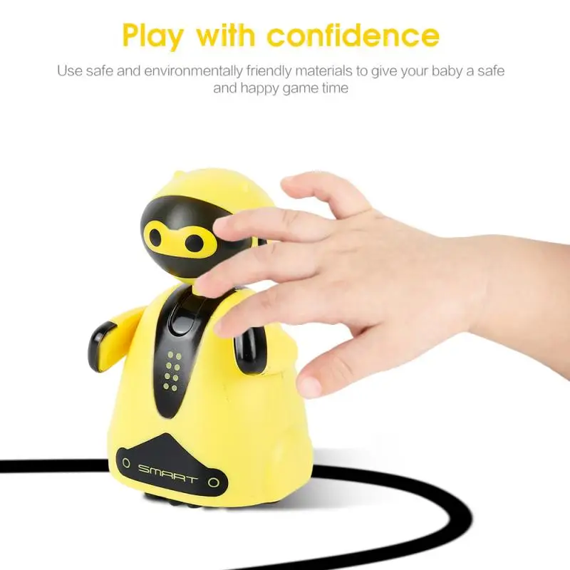 Creative Induction Cute Robot Penguin Follow Your Magic Pen to Draw Any Line Robot Sketching Robot Children\'s Education Toy Gift