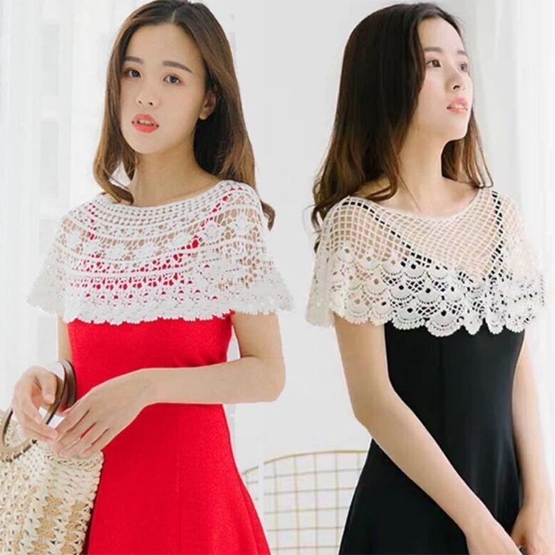 Knitted Sun-Proof Shawl Summer Hollow-Out For Evening Party Dresses Wedding Party