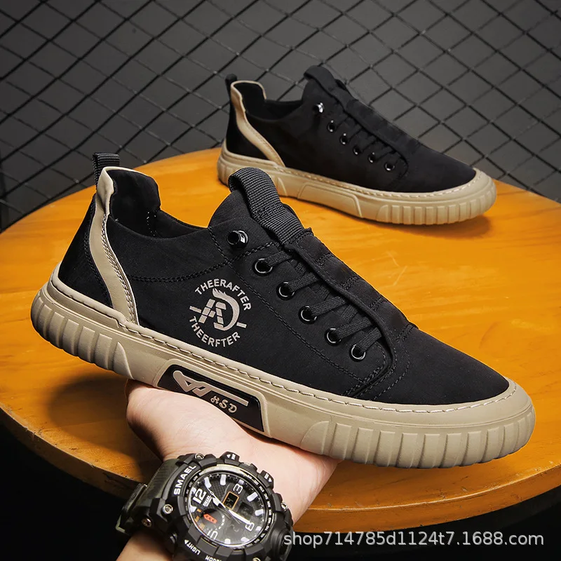 Men Sneakers Casual Canvas Shoes Breathable Walking Flats Slip-on Man Vulacnized Shoes Summer Working Footwear Zapato De Hombre