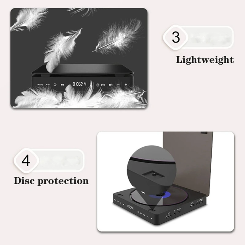 Portable DVD Player  Compatible With AV Out & CD Player Optical Out Region Free,USB Supported